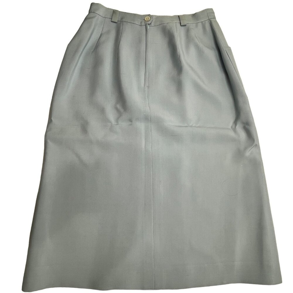 AW Light Blue A-Line Skirt With Pockets & Back Slit Size 42(Size 6 US) 81f